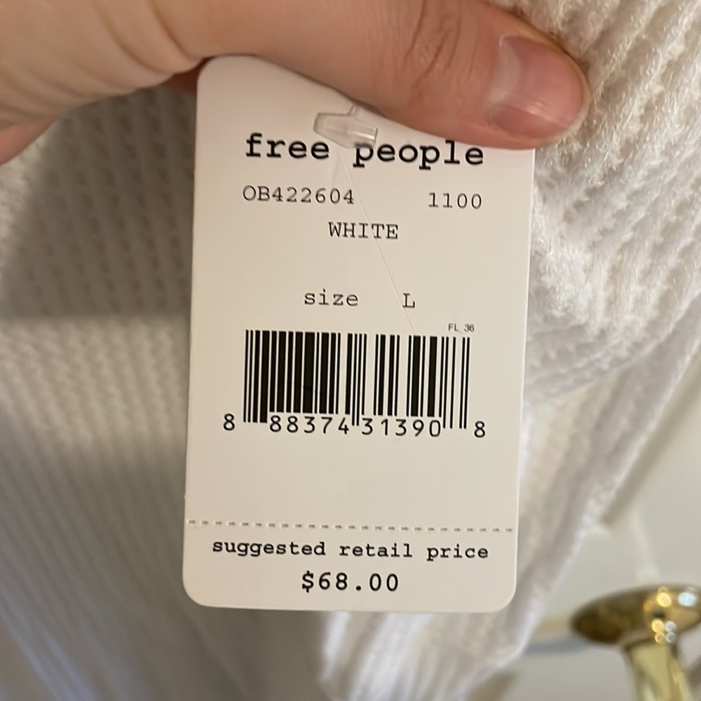 NWT Free People Long Sleeve Top - Picture 3 of 7